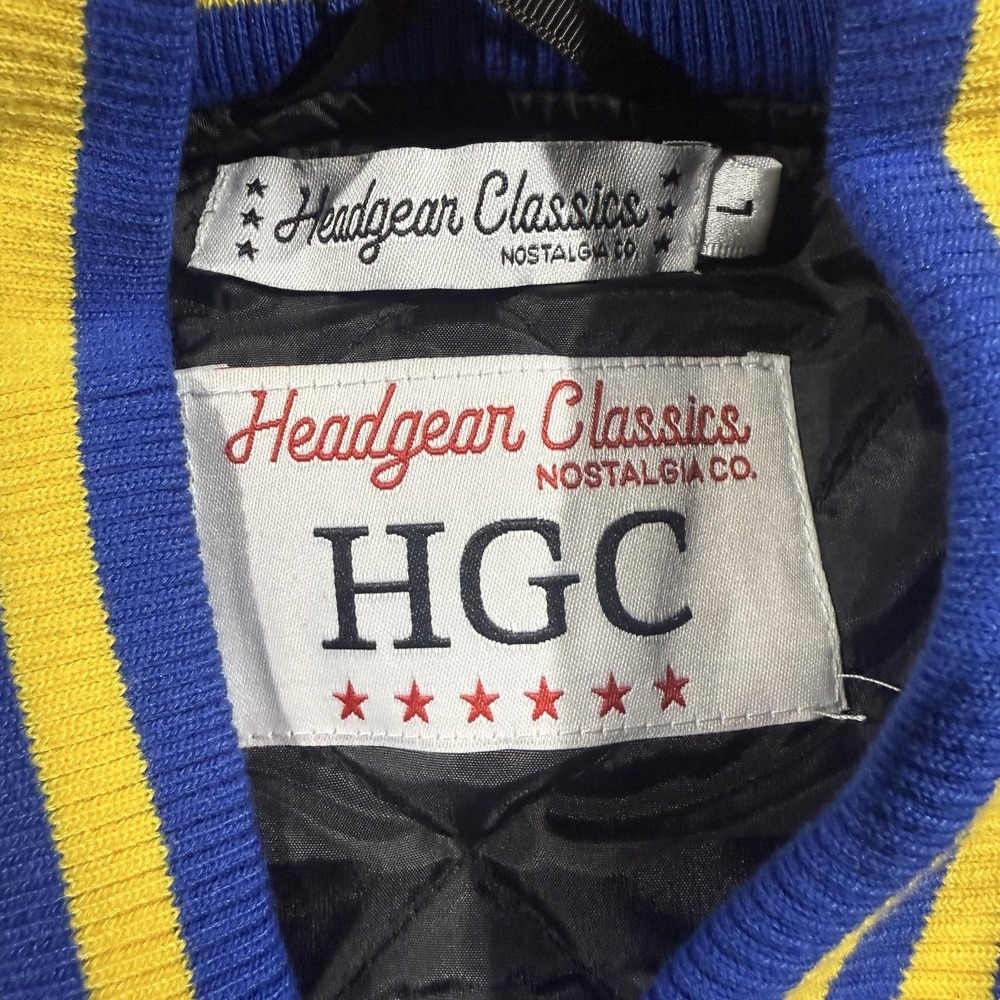 Headgear Classics The Sandlot Jacket Mens Large Blue Yellow Varsity Rodriguez 30 - Picture 2 of 5